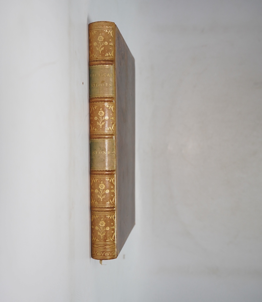 Stone, F. Gleadowe - Tactical Studies From The Franco-German War of 1870-71, first edition, tall 8vo, 22 folding lithographed maps, including 17 with outline hand-colouring, near contemporary tree calf, gilt ruled, two g